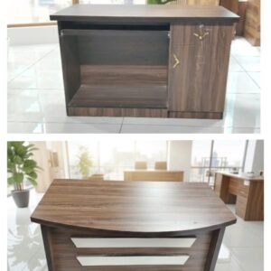 2x4 OFFICE SINGLE BOX TABLE (D SHAPE ) (CLOSE)