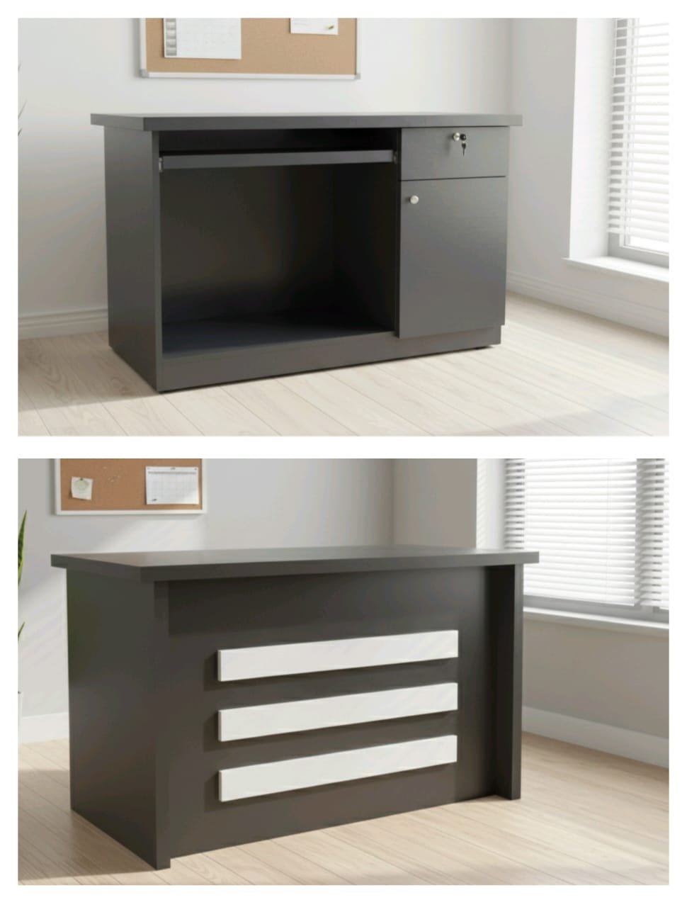 2X4 SINGLE BOX OFFICE TABLE( CLOSE)