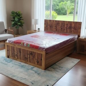 4x6 WOODEN COT WITH STORAG